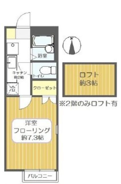 スカイフィールド扇の物件間取画像