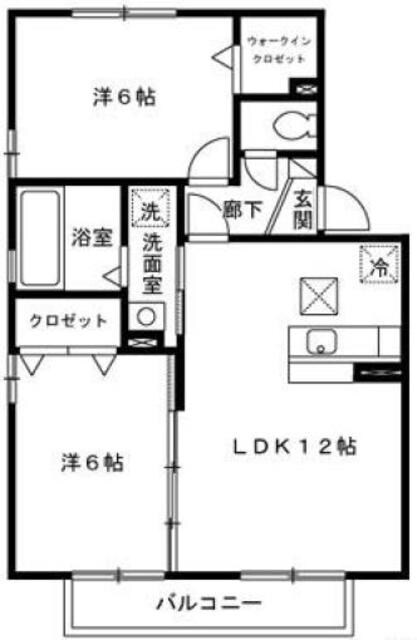 プティヴィラージュ４の物件間取画像