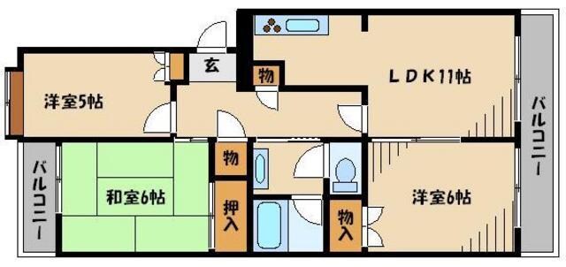 ベルメゾン小島の物件間取画像