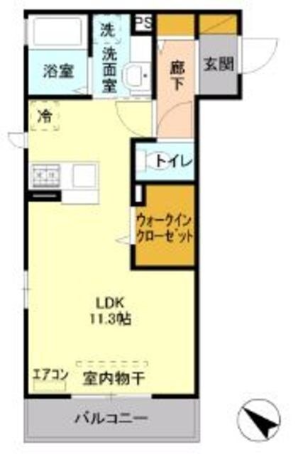 Ｉ．ヴィレッジＷＥＳＴの物件間取画像
