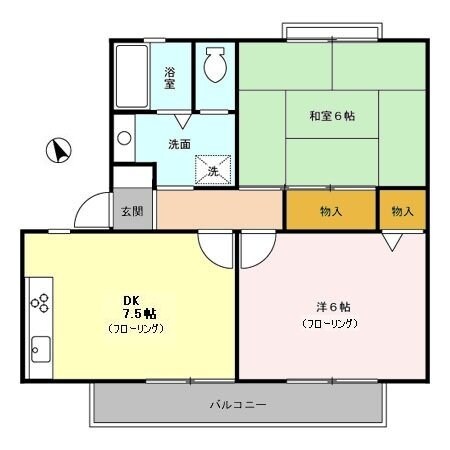 セジュールＭの物件間取画像