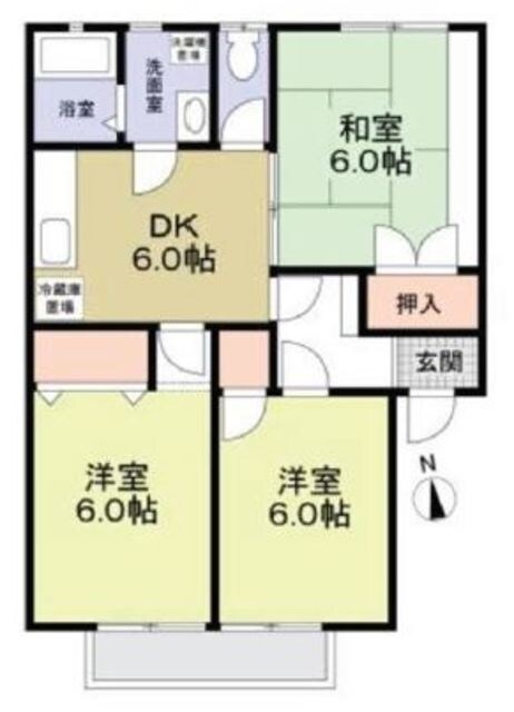 ユートピア駒崎Ａ棟の物件間取画像