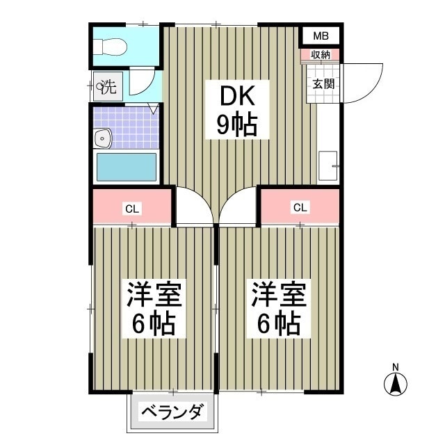 デュエット三室の物件間取画像