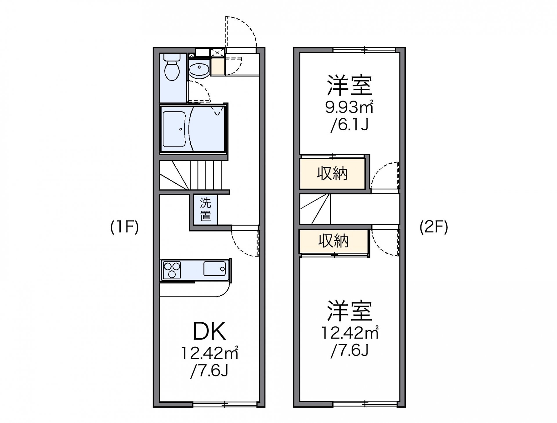 レオパレスかなめの物件間取画像