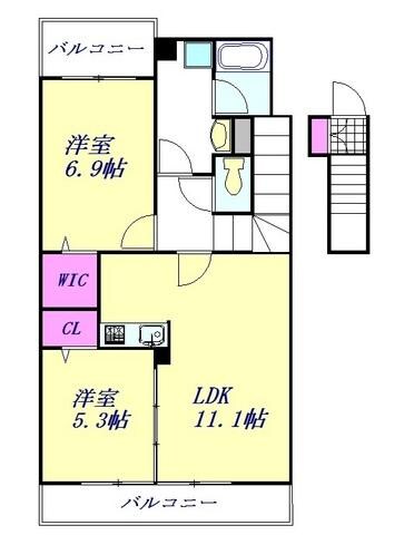 フォレストヒルズIIの物件間取画像