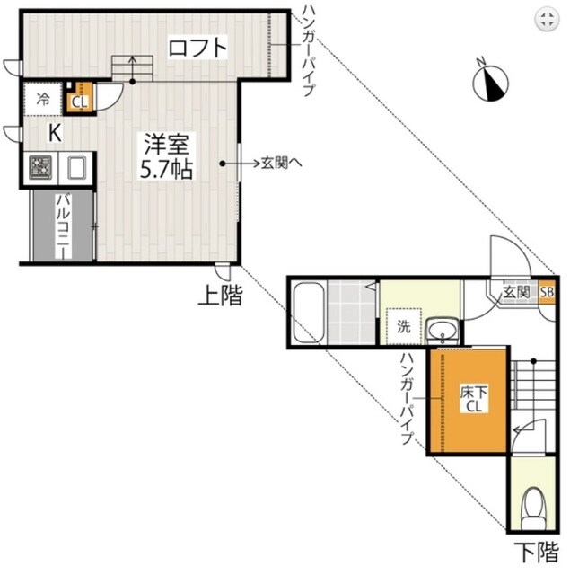 ＣＢ宮原スピカの物件間取画像