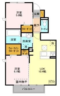 メゾンサクラの物件間取画像