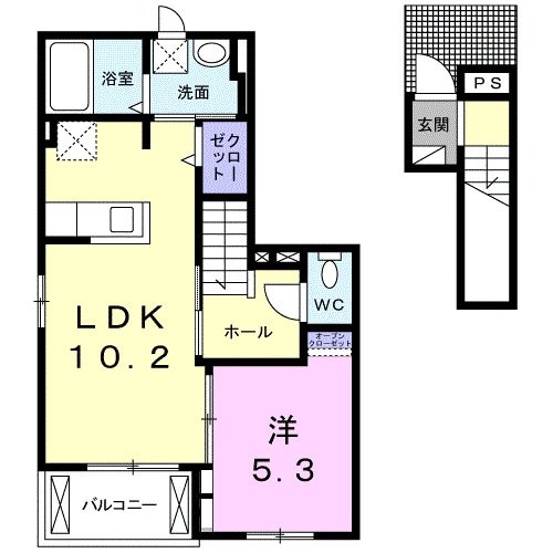 リベルテ　ビラージュの物件間取画像