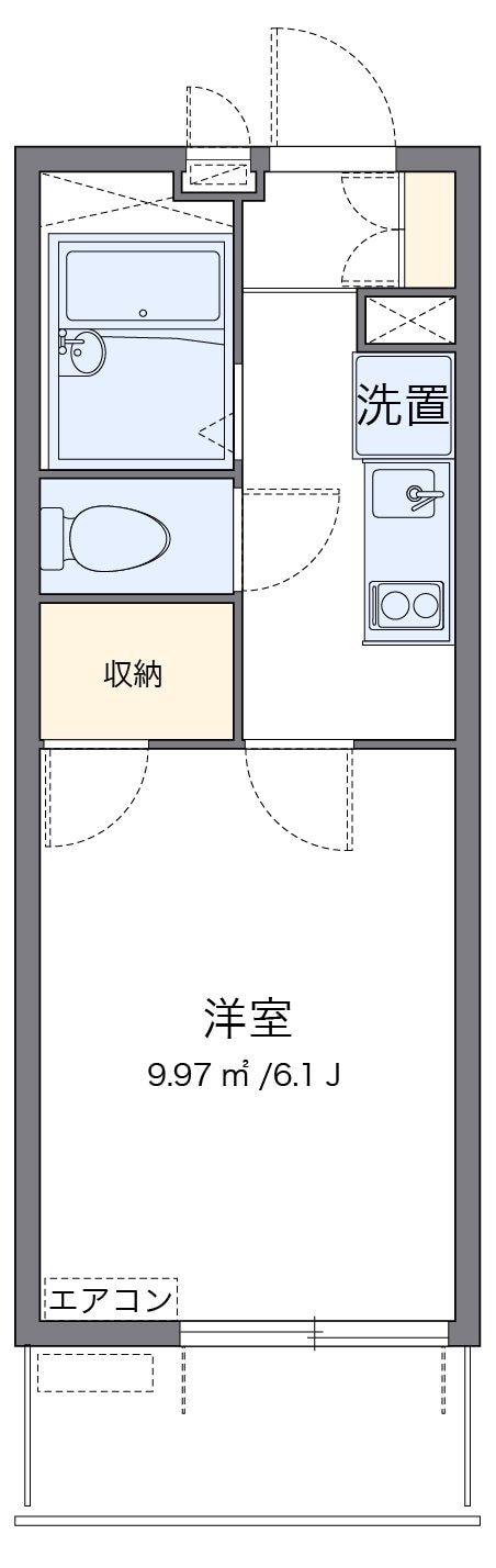 レオパレスＳＨＩＢＩＲＡＫＩの物件間取画像