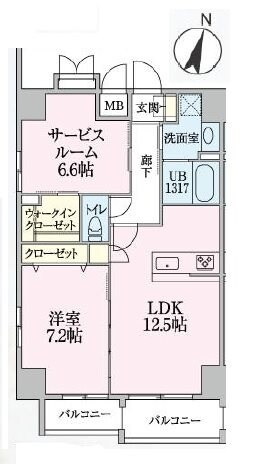 サンコロマールの物件間取画像