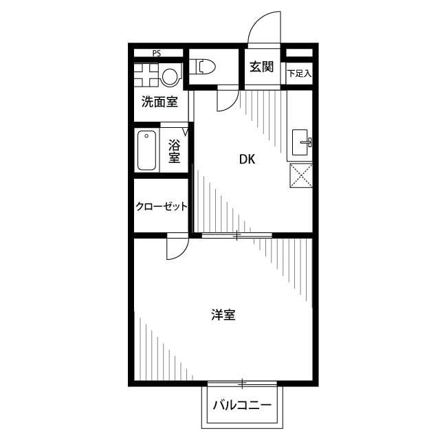 アムール M&Kの物件間取画像