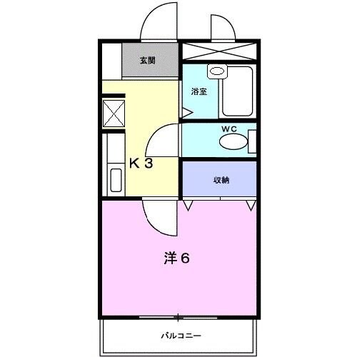 ラカーサ壱番館の物件間取画像