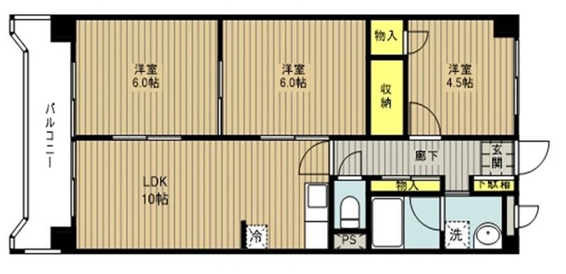 グランパレスダイトーの物件間取画像