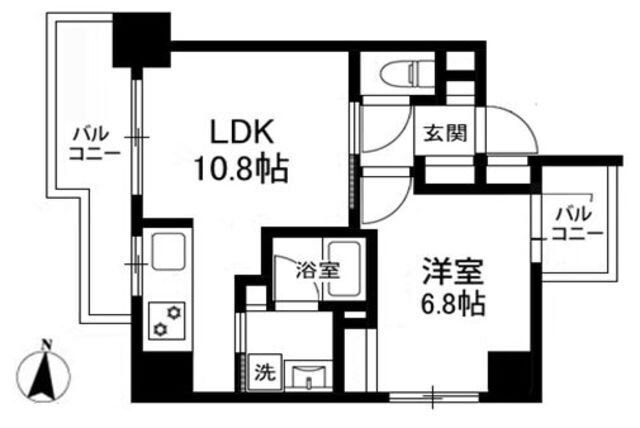 グランディール本町西の物件間取画像