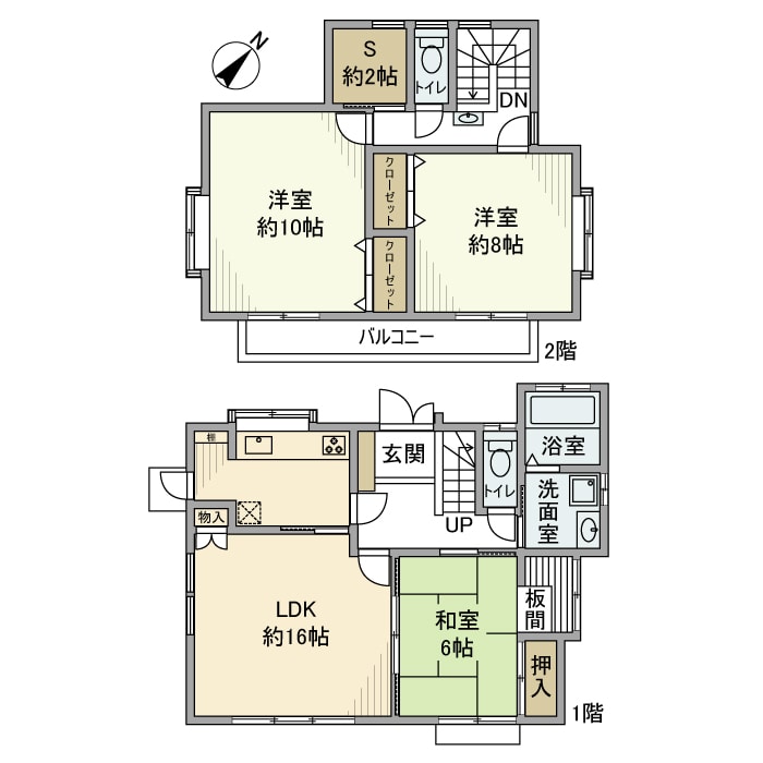 寿能町戸建の物件間取画像