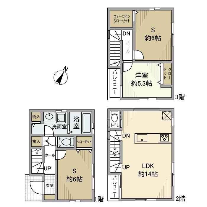 上小町戸建の物件間取画像