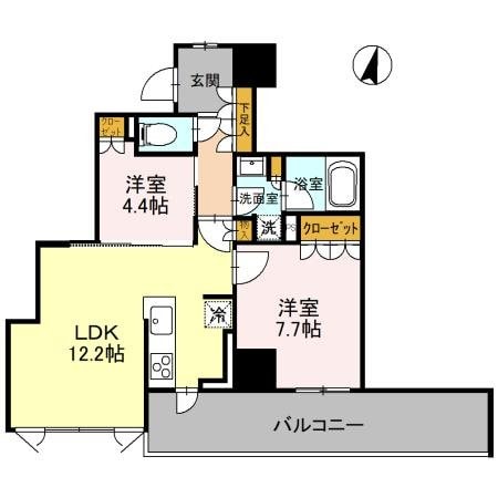 大宮スカイ＆スクエア　ザ・タワーの物件間取画像