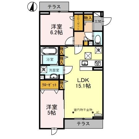 センカ　IIの物件間取画像