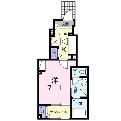 イリーデ南浦和の物件間取画像