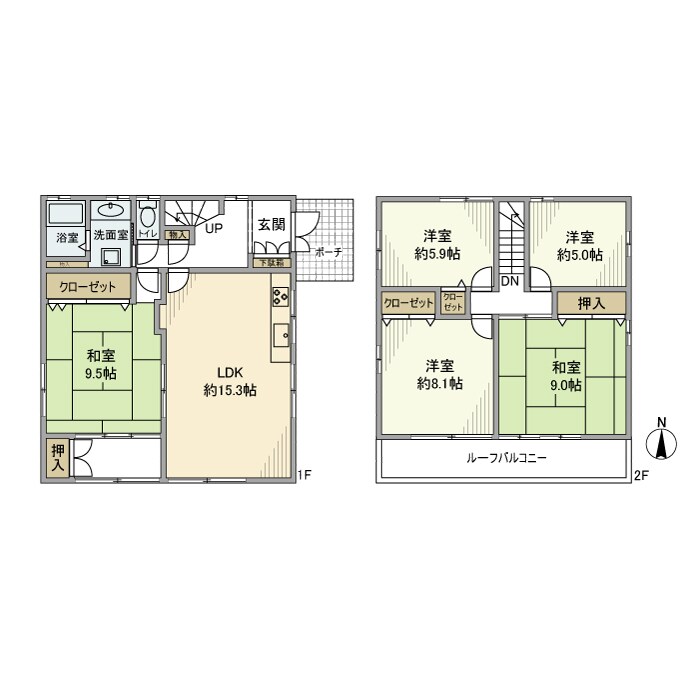 上小町戸建の物件間取画像