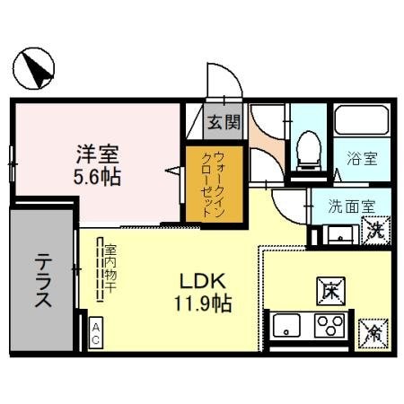 カーサピアッツァの物件間取画像