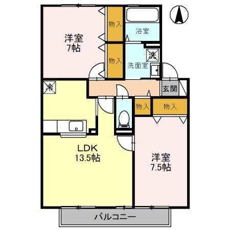 リビングタウン日進　Ａの物件間取画像