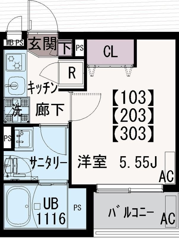 IXO浅間町の物件間取画像