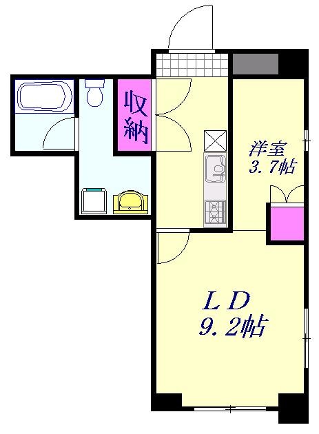 AXIS桜木町の物件間取画像