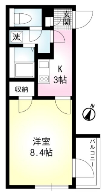 アミティＫの物件間取画像