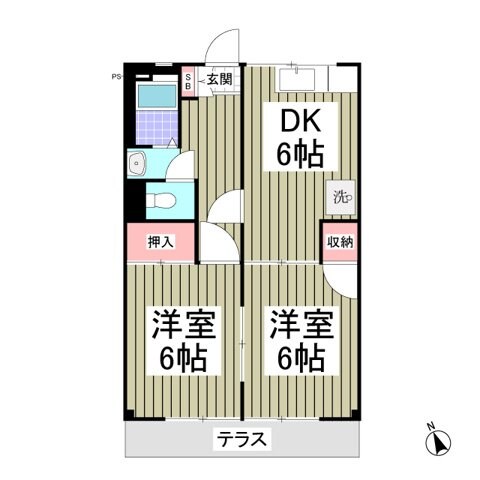 レスポワールの物件間取画像