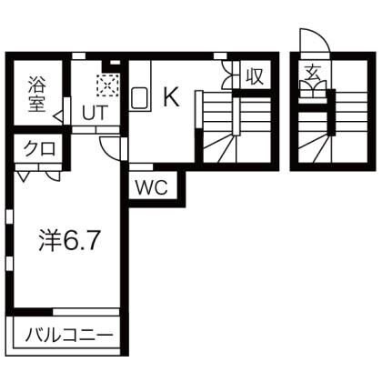 Ｂｏｎｈｅｕｒ中浦和B棟の物件間取画像