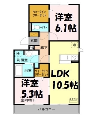 ドラーク武蔵浦和の物件間取画像