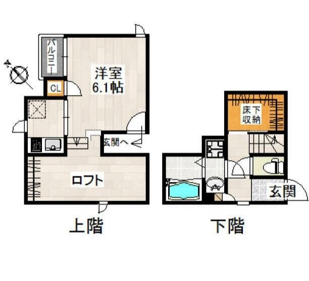 ＣＢ指扇ジラソーレの物件間取画像