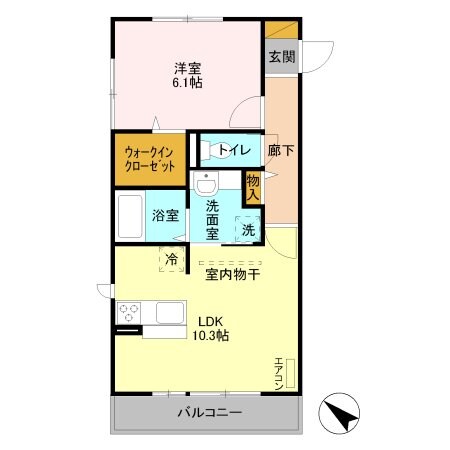 クレール原新町の物件間取画像