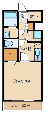 パームコテージ３番館の物件間取画像