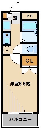 アサヒコート東所沢の物件間取画像