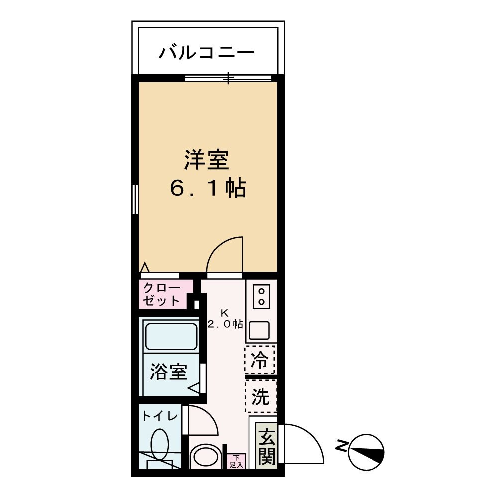 エクセラン柳瀬川の物件間取画像