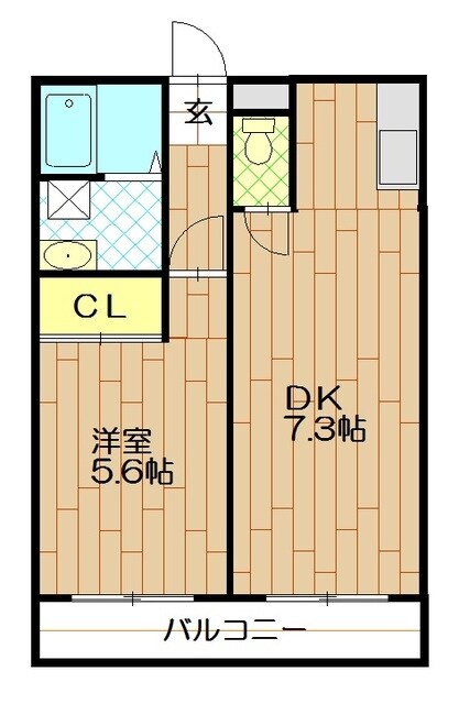 川越メゾンケンシンの物件間取画像