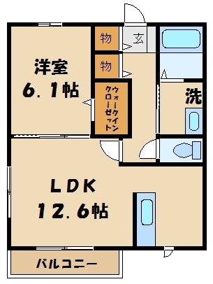 タウンコート・メイの物件間取画像