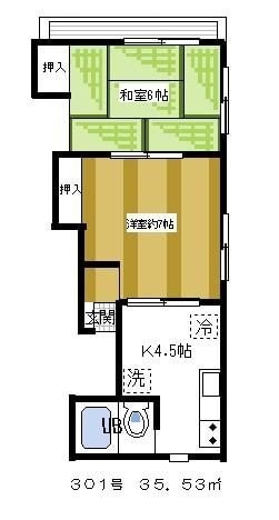 長迫ビルの物件間取画像