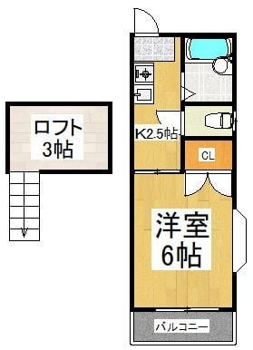 リブハウス柏Bの物件間取画像