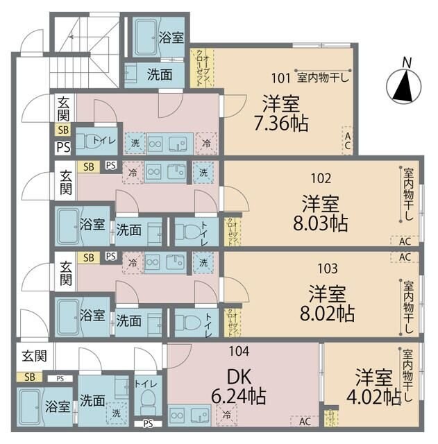 カインドネスみずほ台Ｎｏｒｔｈの物件間取画像