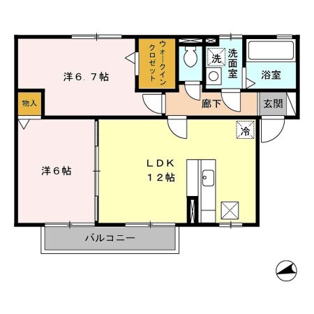 パストラルの物件間取画像