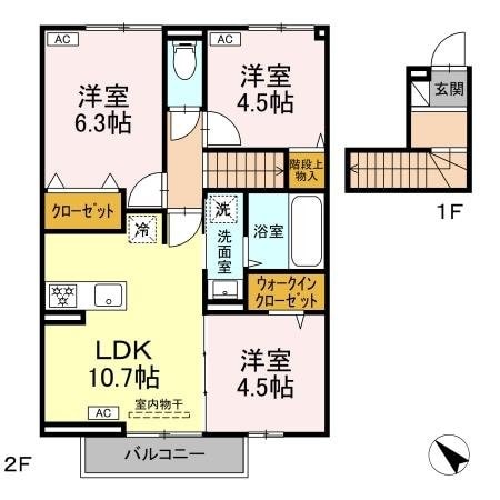 ジラソーレの物件間取画像