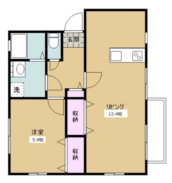 アーバンライフ南台Ａの物件間取画像