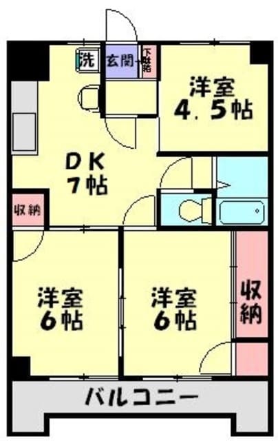 ホワイトハイツ小峰の物件間取画像