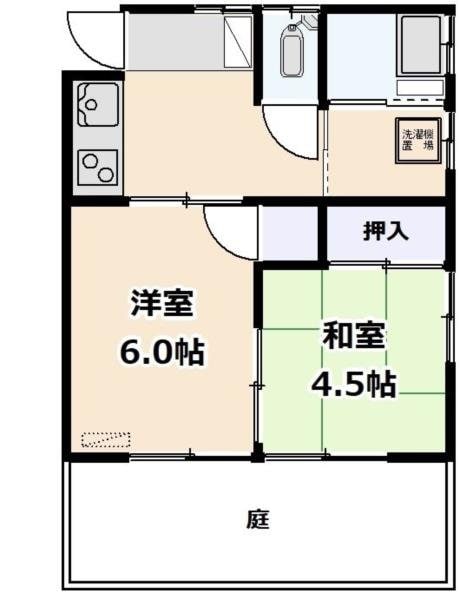 コーポ星野の物件間取画像