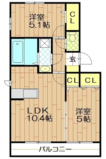 アミティエIIIの物件間取画像