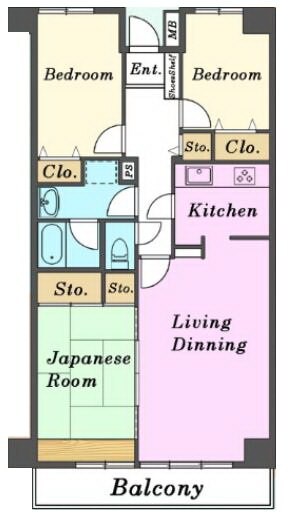 ライオンズマンションみずほ台の物件間取画像