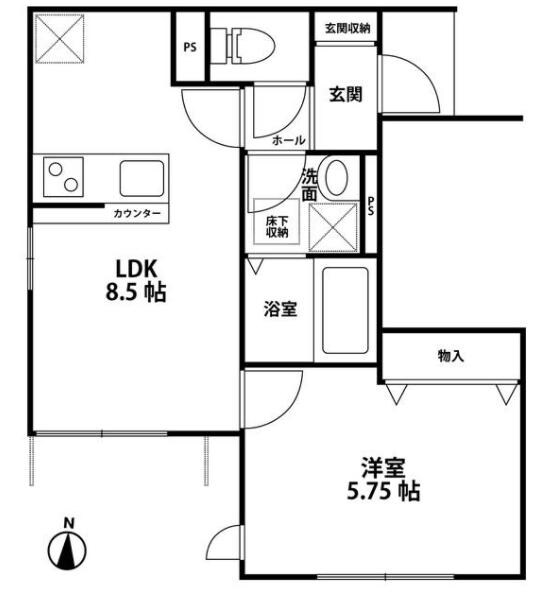 シュエット（Schuett）の物件間取画像